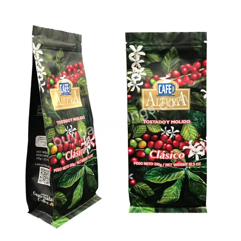 Custom Printing Recyclable Paper Bag 200g Flat Bottom Pouch With Pocket Zipper Coffee Powder Packaging Bags - Buy Coffee Bags With Valve And Zipper,Custom Empty Coffee Bags Custom Printed,Coffee Beans Packaging Bags.