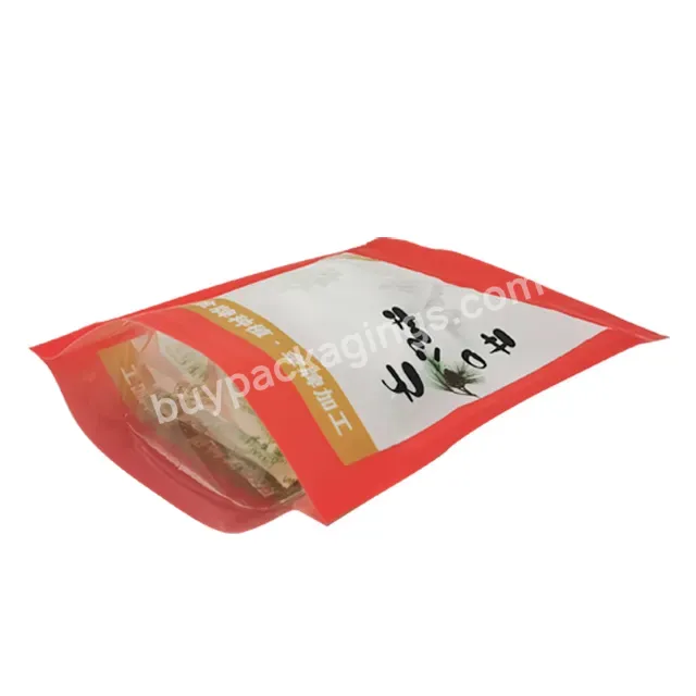 Custom Printing Reusable Plastic Zipper Pouch For Food