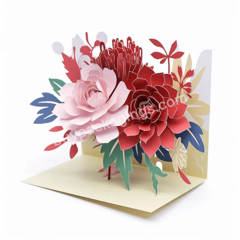 Custom Printing Rose Flower Pop Up Paper Flower Valentine's Day Birthday Gift Mother's Day Home Decoration Novelty Bouquet - Buy Custom Priting Pop Up Paper Flower,Bouquet Gift Flower 3d Pop Up Card,Greeting Card Valentine's Day Birthday Gift Mother'