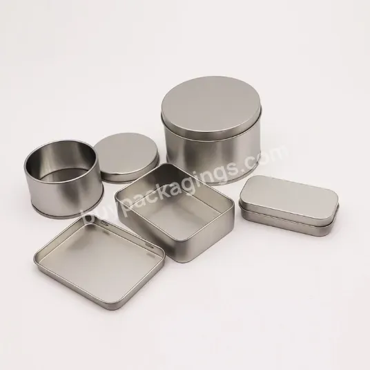 Custom Printing Sliver Metal Gift Tin Box Packaging Storage Round Cake Tin Box With Window