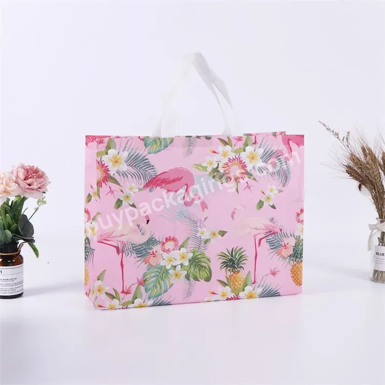 Custom Printing Spot Customized Popular Eco-friendly Shopping Travel Super Large Capacity Non-woven Handbag