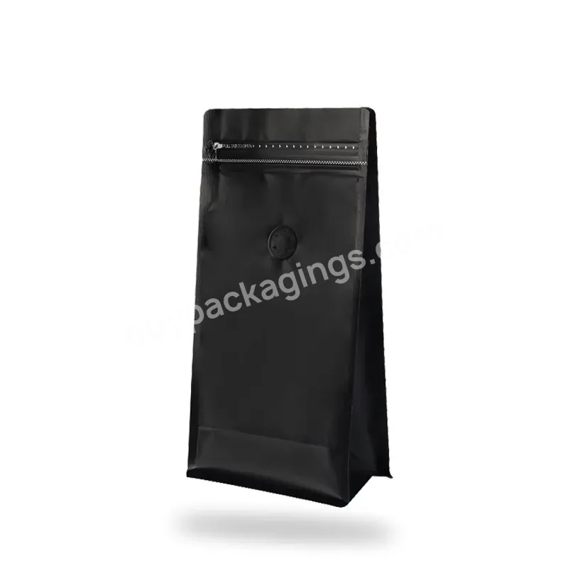 Custom Printing Stand Up Pouches Plastic Zipper Packaging Coffee Bean Bags With Valve