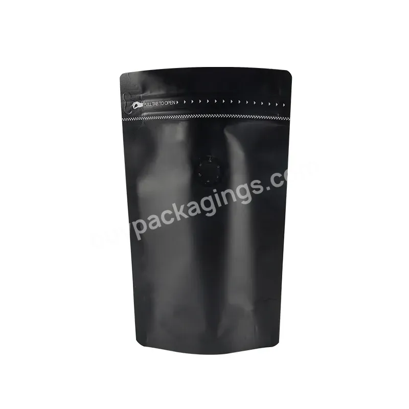 Custom Printing Stand Up Pouches Plastic Zipper Packaging Coffee Bean Bags With Valve