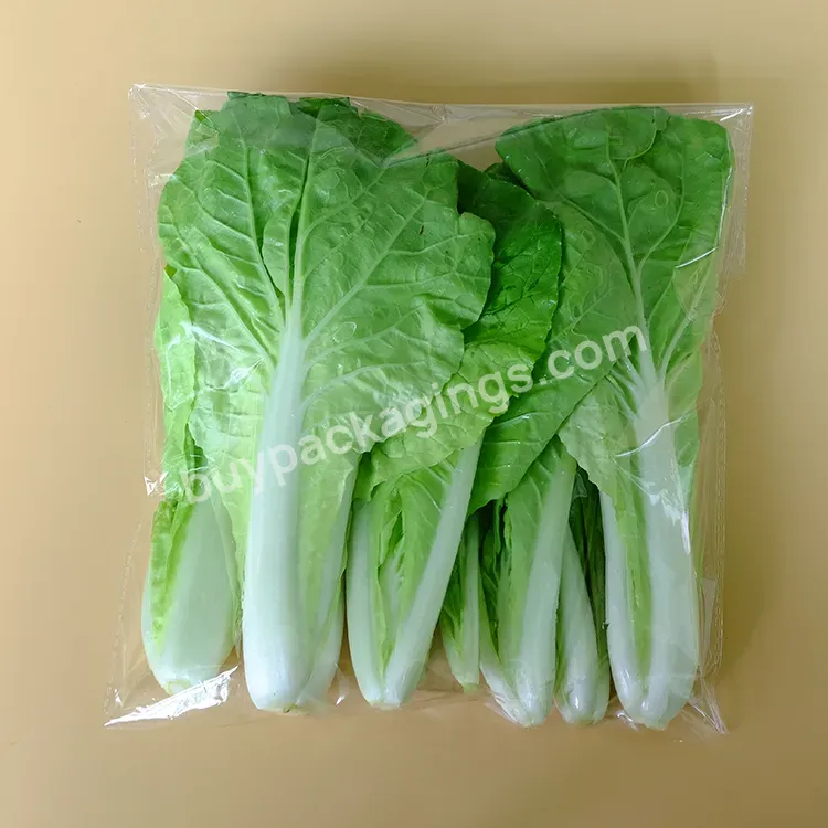 Custom Printing Vegetable Bag Anti-fog Bopp Bag With Air Hole And Self Adhesive Cellphone Bag