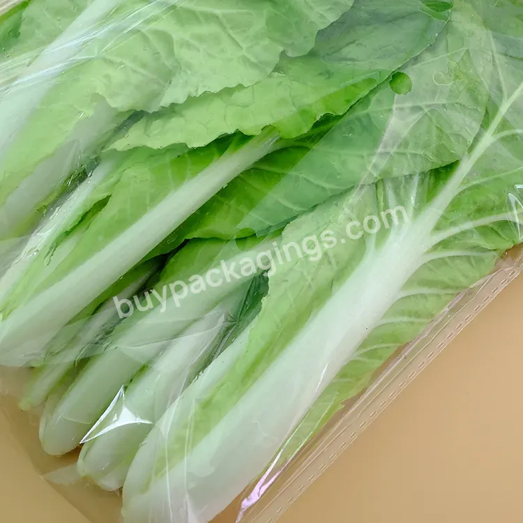 Custom Printing Vegetable Bag Anti-fog Bopp Bag With Air Hole And Self Adhesive Cellphone Bag