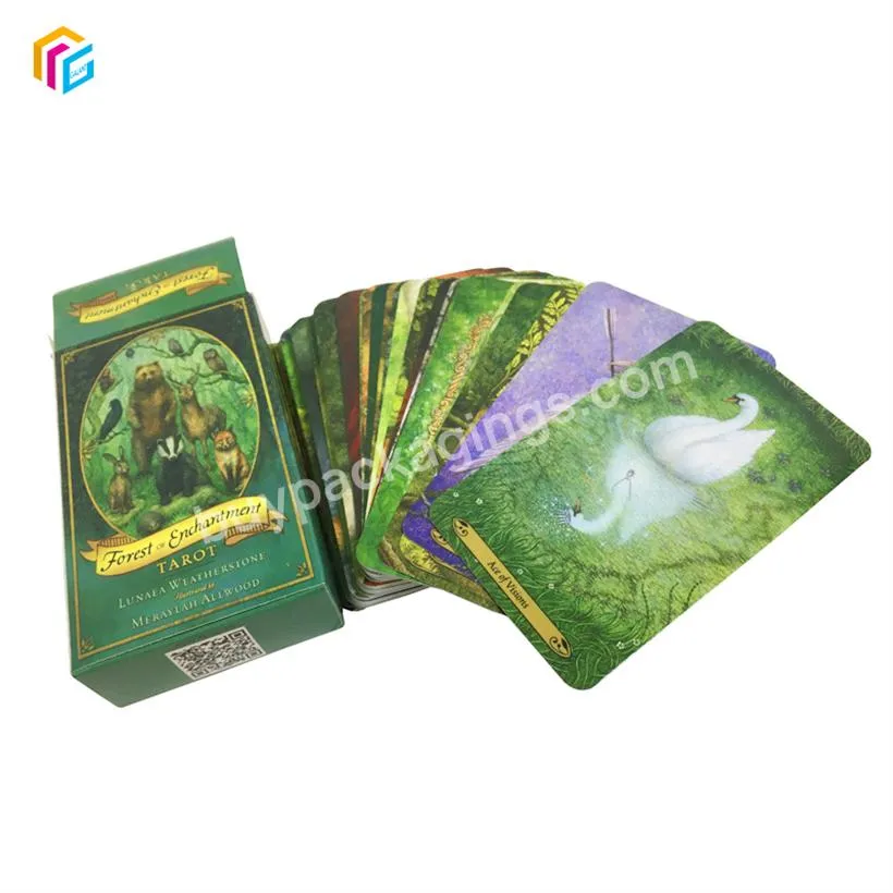 Custom printing wholesale deck 7x12cm 78 cards original tarot cards with guidebook