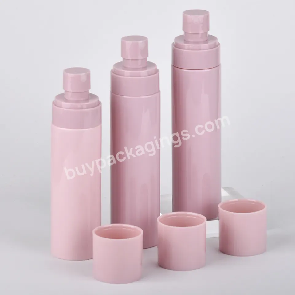 Custom Prints Wholesale Plastic Bottle Glossy/ Matte Pink Color Cosmetic Bottle For Mist Spray Bottles Containers And Packaging