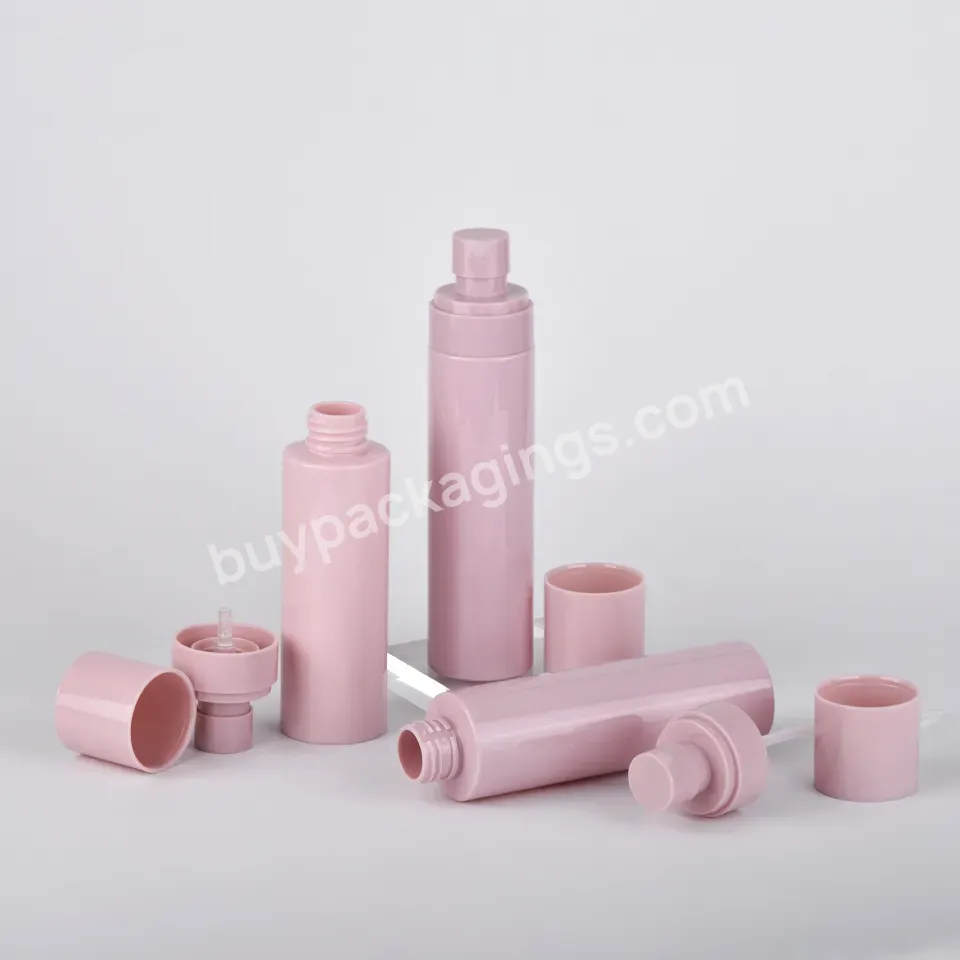 Custom Prints Wholesale Plastic Bottle Glossy/ Matte Pink Color Cosmetic Bottle For Mist Spray Bottles Containers And Packaging