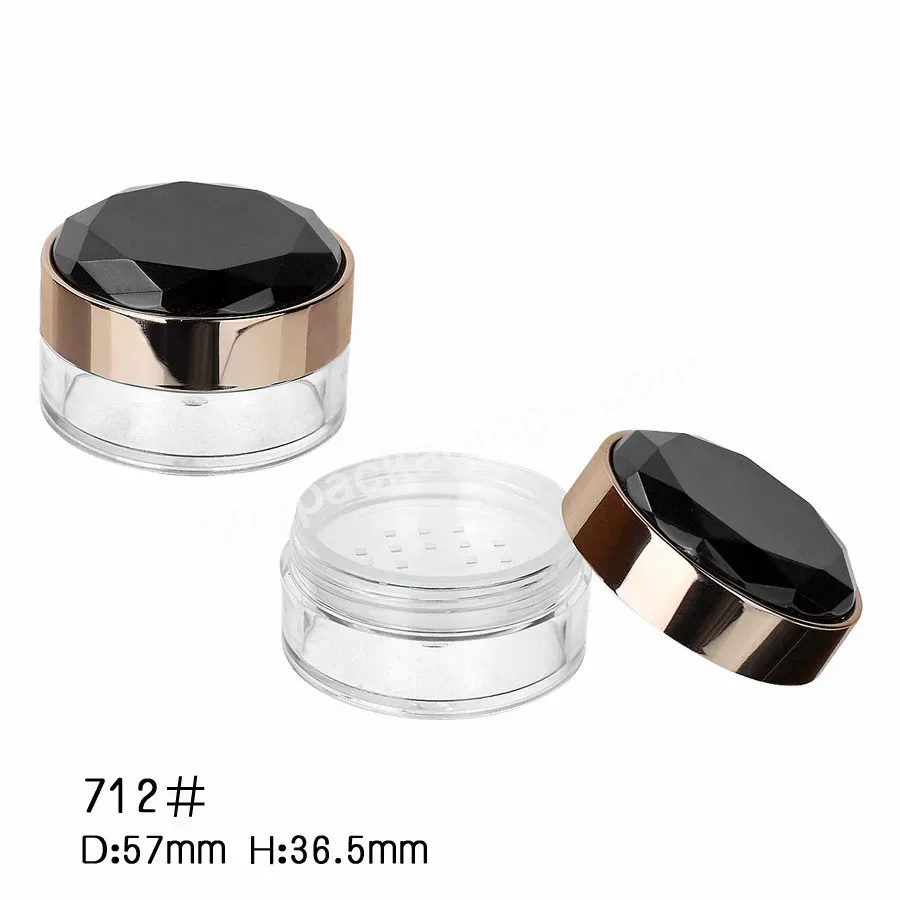 Custom Private Label E712# Setting Powder Round Makeup Loose Powder Empty Container Case Cosmetic Packaging