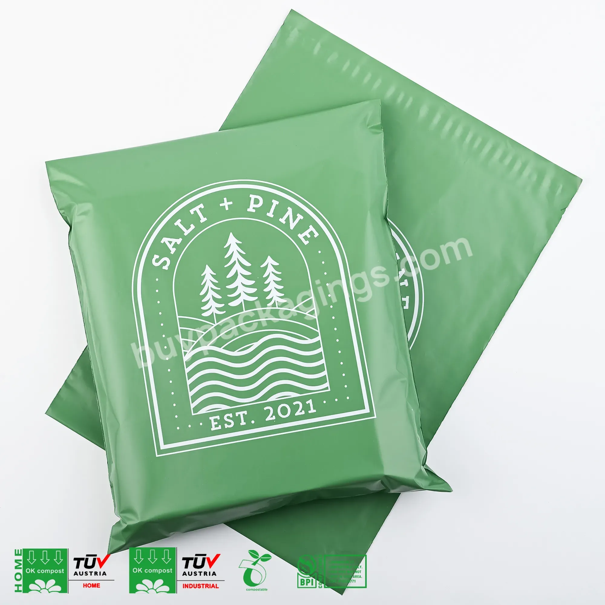 Custom Private Label Eco Friendly Sustainable Biodegradable Polymailers For Boutique