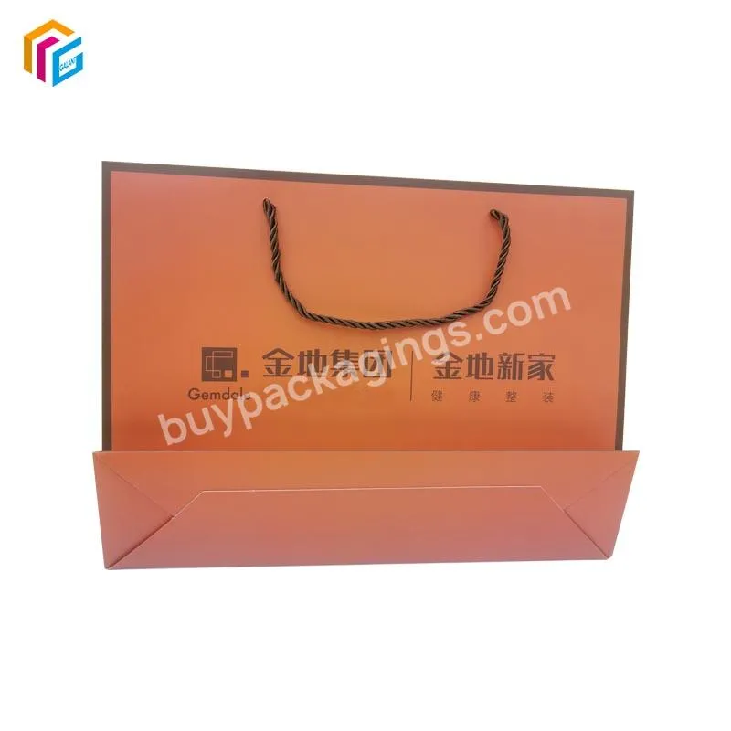 Custom Private Logo Offset Printed Personalized Luxury Shopping Gift Premium Art Paper Bags With Handle