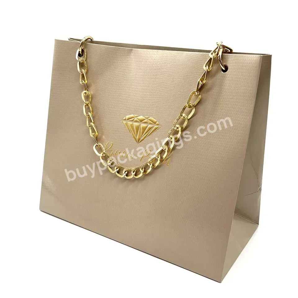 Custom Private Logo Printed Personalized Luxury Paper Packaging Shopping Tote Gift Paper Bags With Ribbon Handles For Jewelry