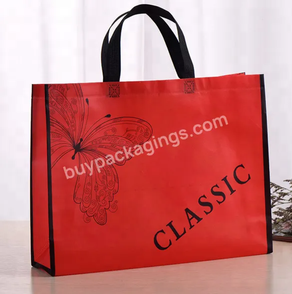 Custom Promotional Wine Shopping Tote Fabric Polypropylene Non Woven Bag For Gifts