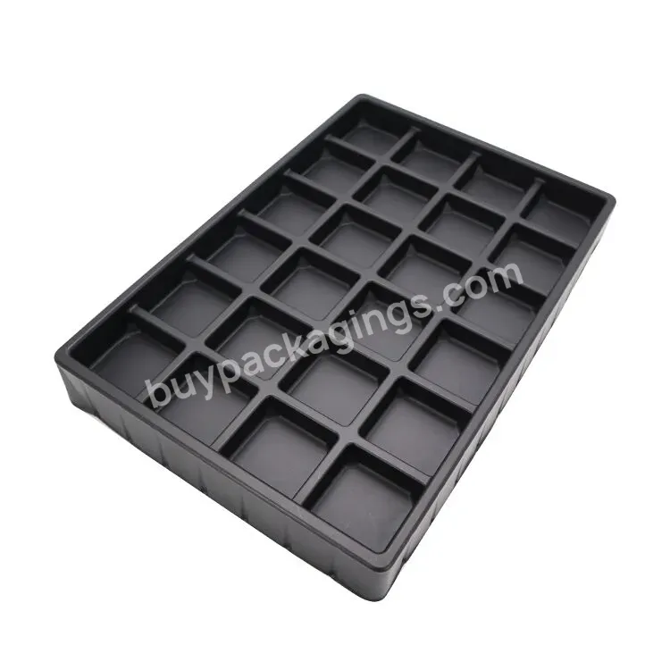 Custom Ps Black Candy Blister Box Chocolate Plastic Packaging Tray With Plastic Tray