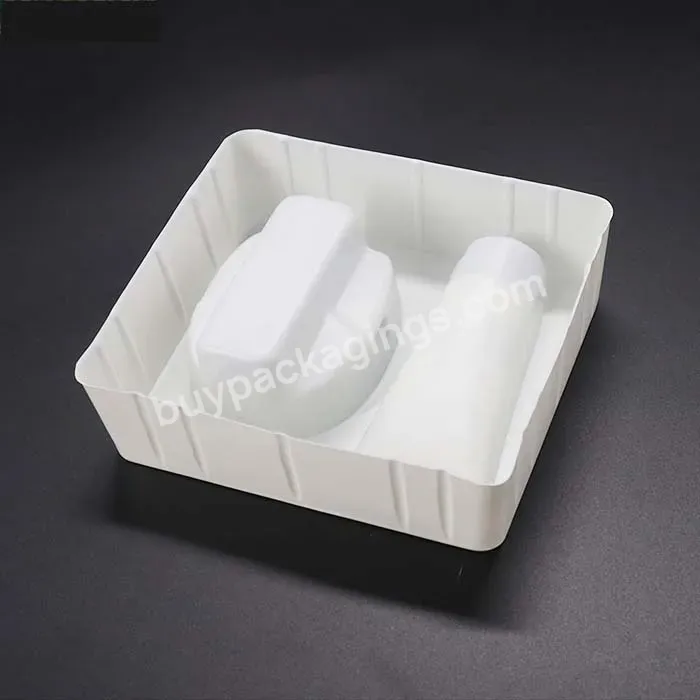 Custom Ps Plastic Flocking Blister Insert Tray For Cosmetic Product Packaging Box