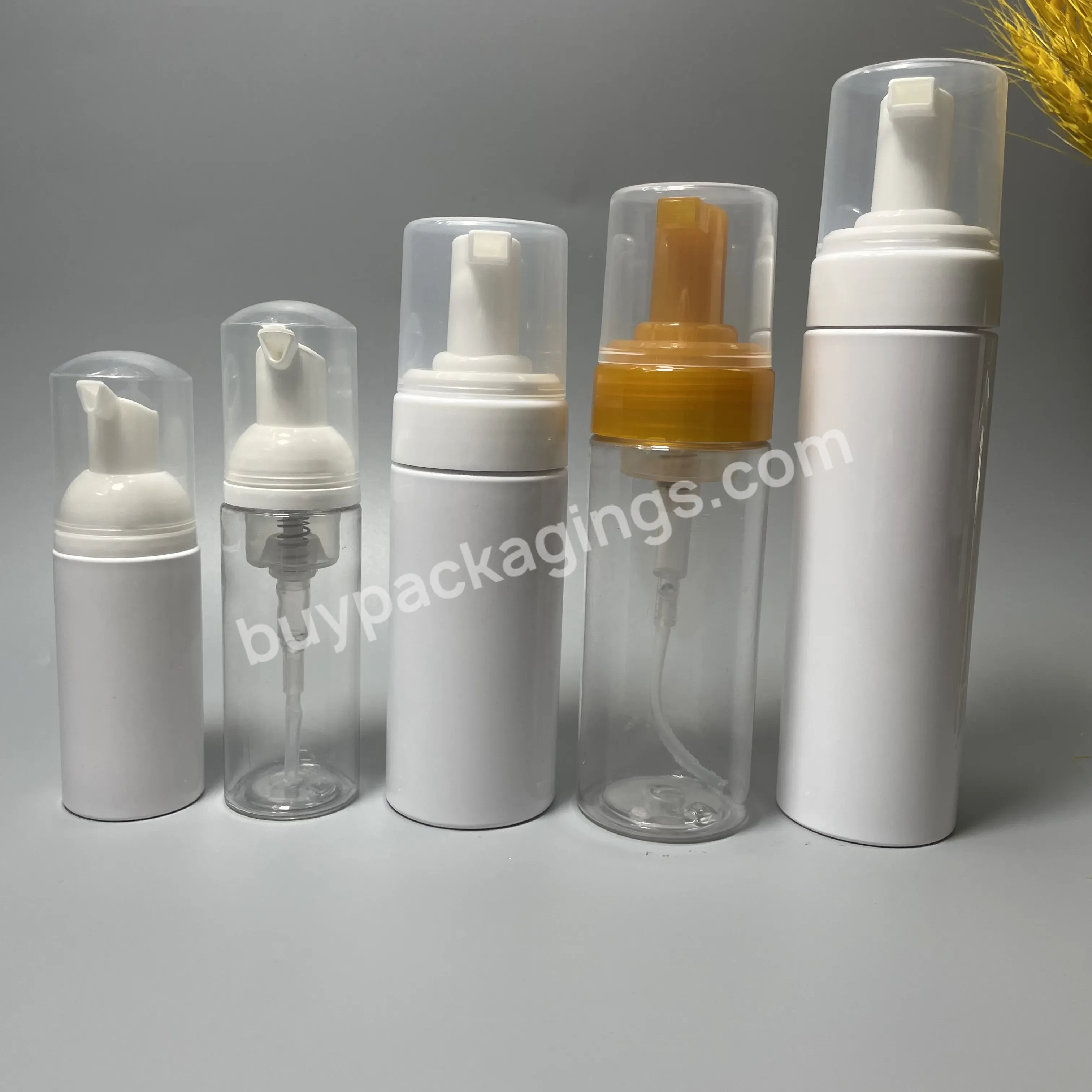 Custom Pump Top Dispenser Female Personal Care Foam Bottle Hand Liquid Soap Cleanser Mousse Foam Pump Bottle