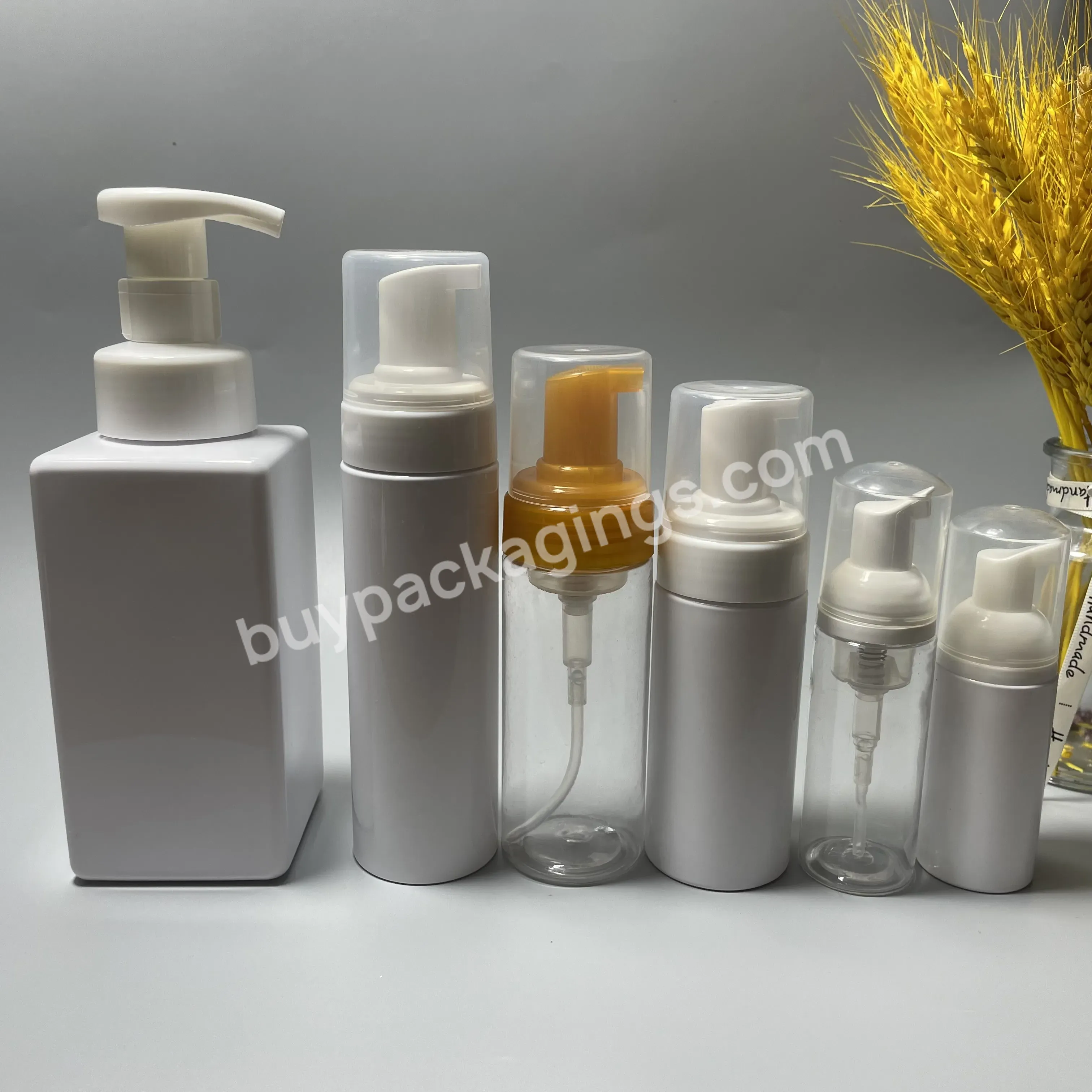 Custom Pump Top Dispenser Female Personal Care Foam Bottle Hand Liquid Soap Cleanser Mousse Foam Pump Bottle