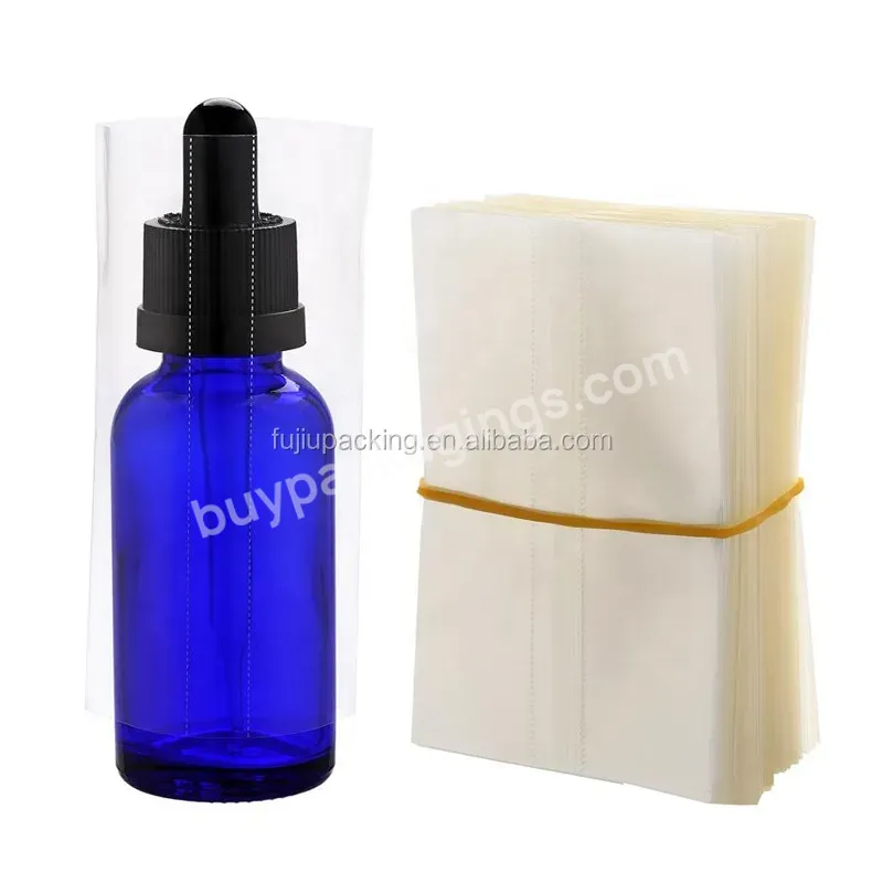 Custom Pvc Petg Printing Film Heat Labeling Shrink Sleeve Wrap Label For Essential Oil Bottle Shrink Sleeves Bottle Neck Band T