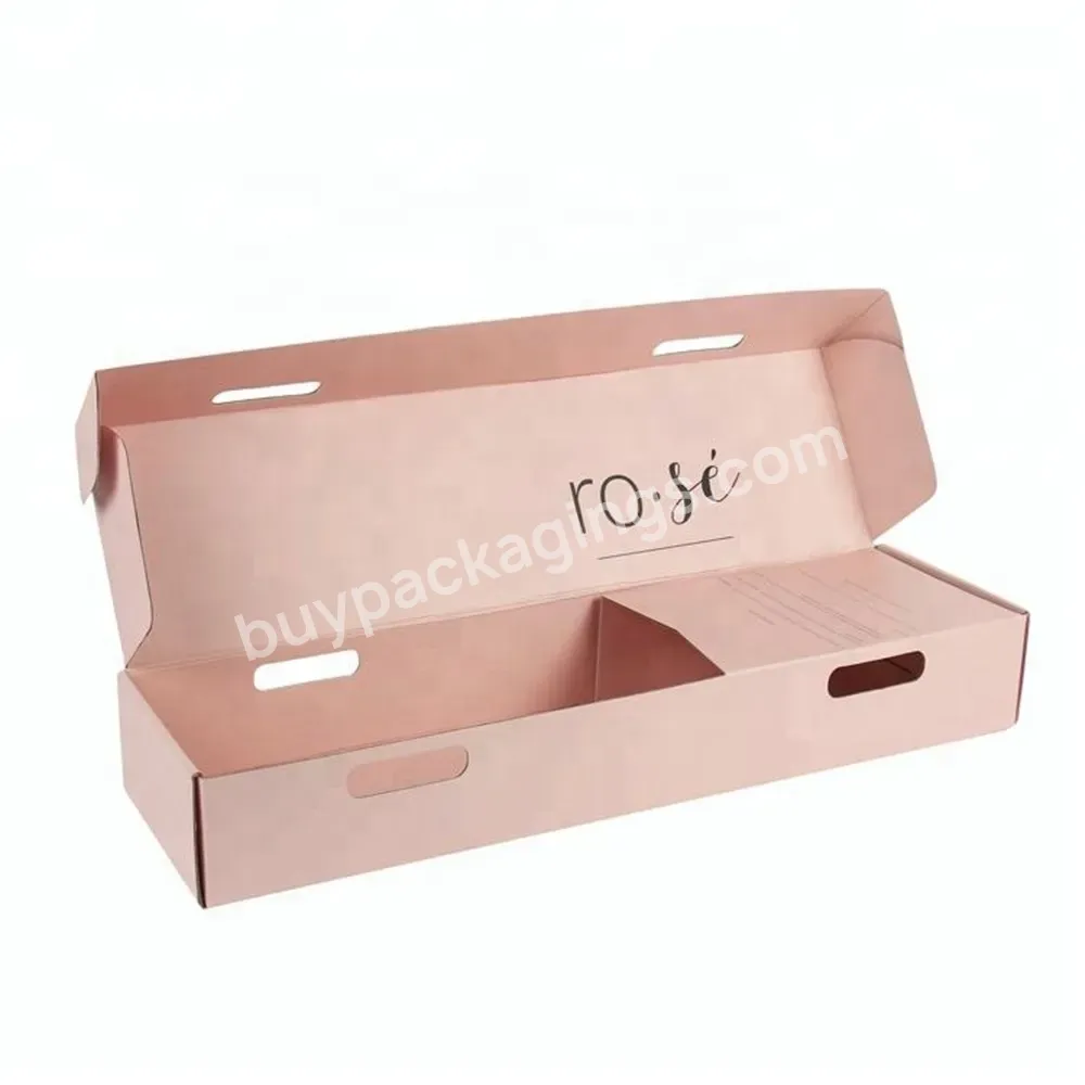 Custom Rectangle Gift Corrugated Shipping Box Rose Packaging Flower Box