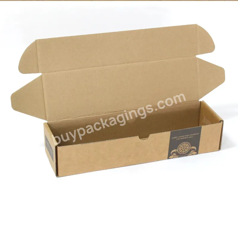 Custom Rectangle Paper Packaging Boxes Small Corrugated Food Mailer Box With Logo