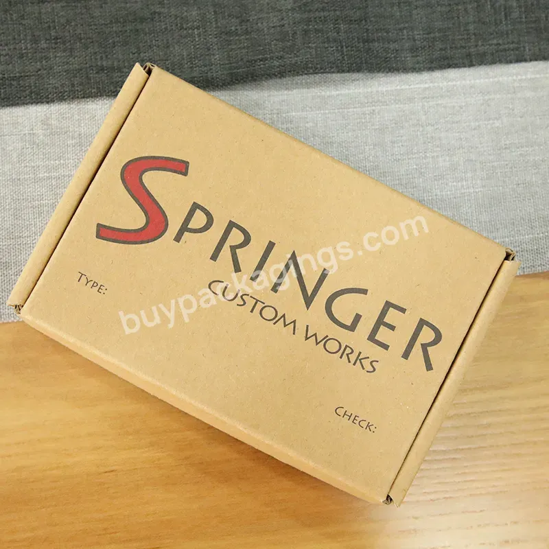 Custom Recyclable Brown Kraft Corrugated Box Customized Kraft Paper Shipping Packaging Box