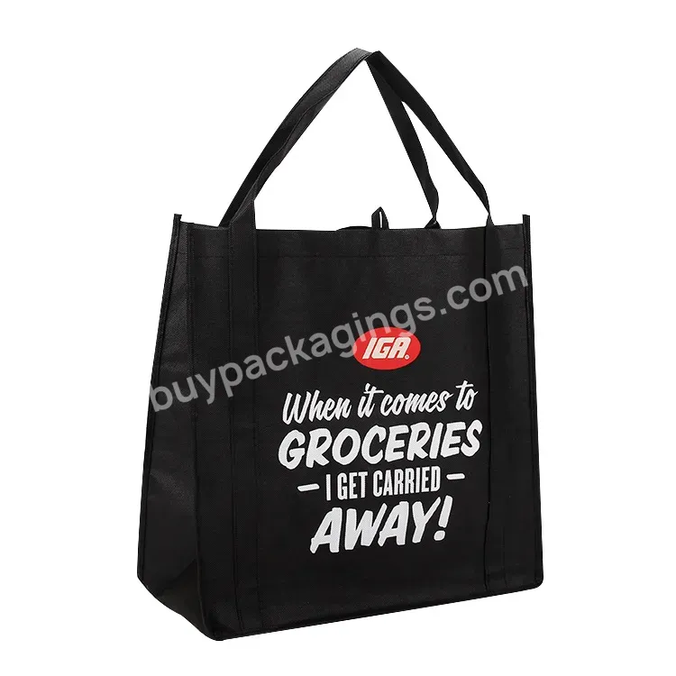 Custom Recyclable Environment Materials Supermarkets/shopping Malls/clothing Shopping Tote Pp Non Woven Bag
