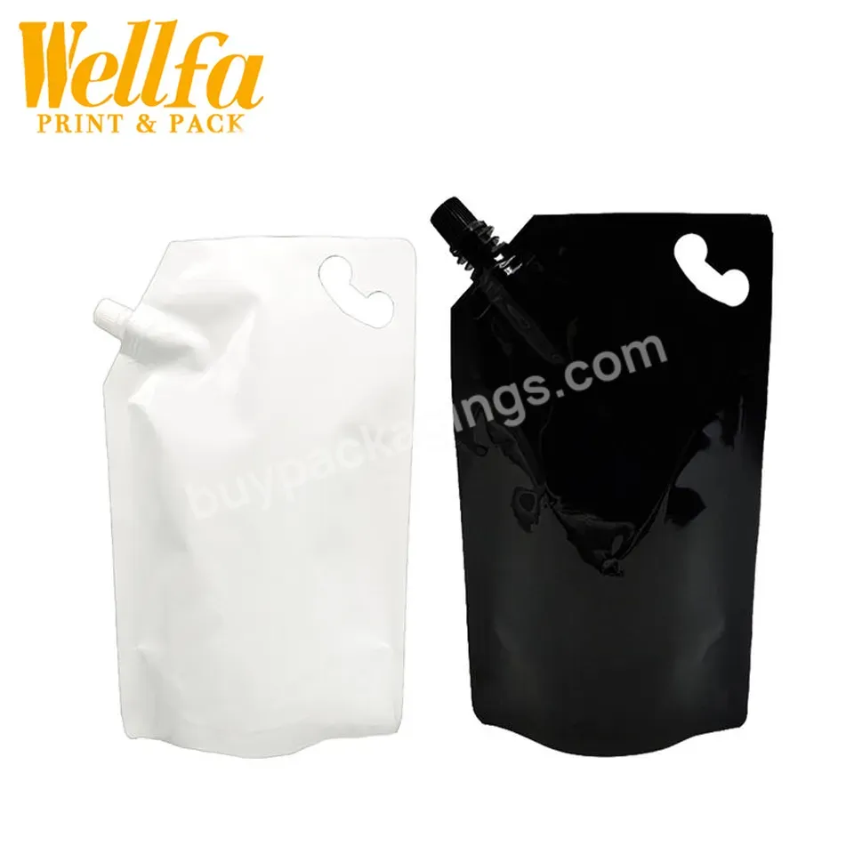 Custom Recycle 500ml 1l Laundry Soap Powder Dishwashing Liquid Packaging Spouted Bag Washing Refill Bags Detergent Spout Pouch