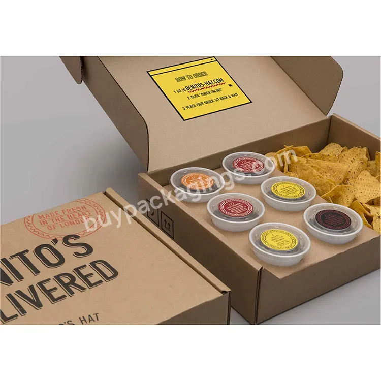 Custom Recycle Disposable Snack Chip Fries Packaging Lunch Paper Baguette Takeaway Charcuterie Grazing Platter Food Box