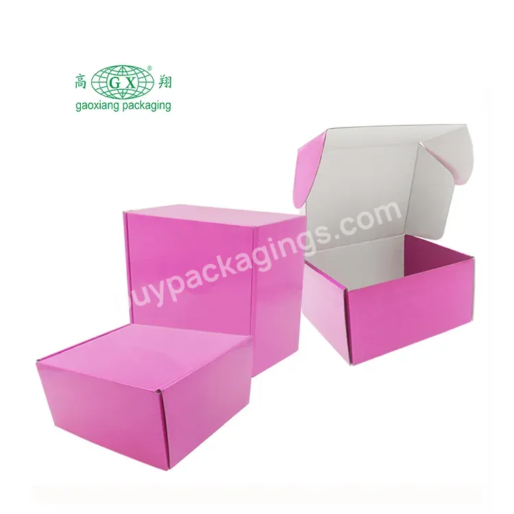 Custom Recycled Corrugated Packaging Boxes Gift Square Paper Box For Clothing Mailer Shipping Packing