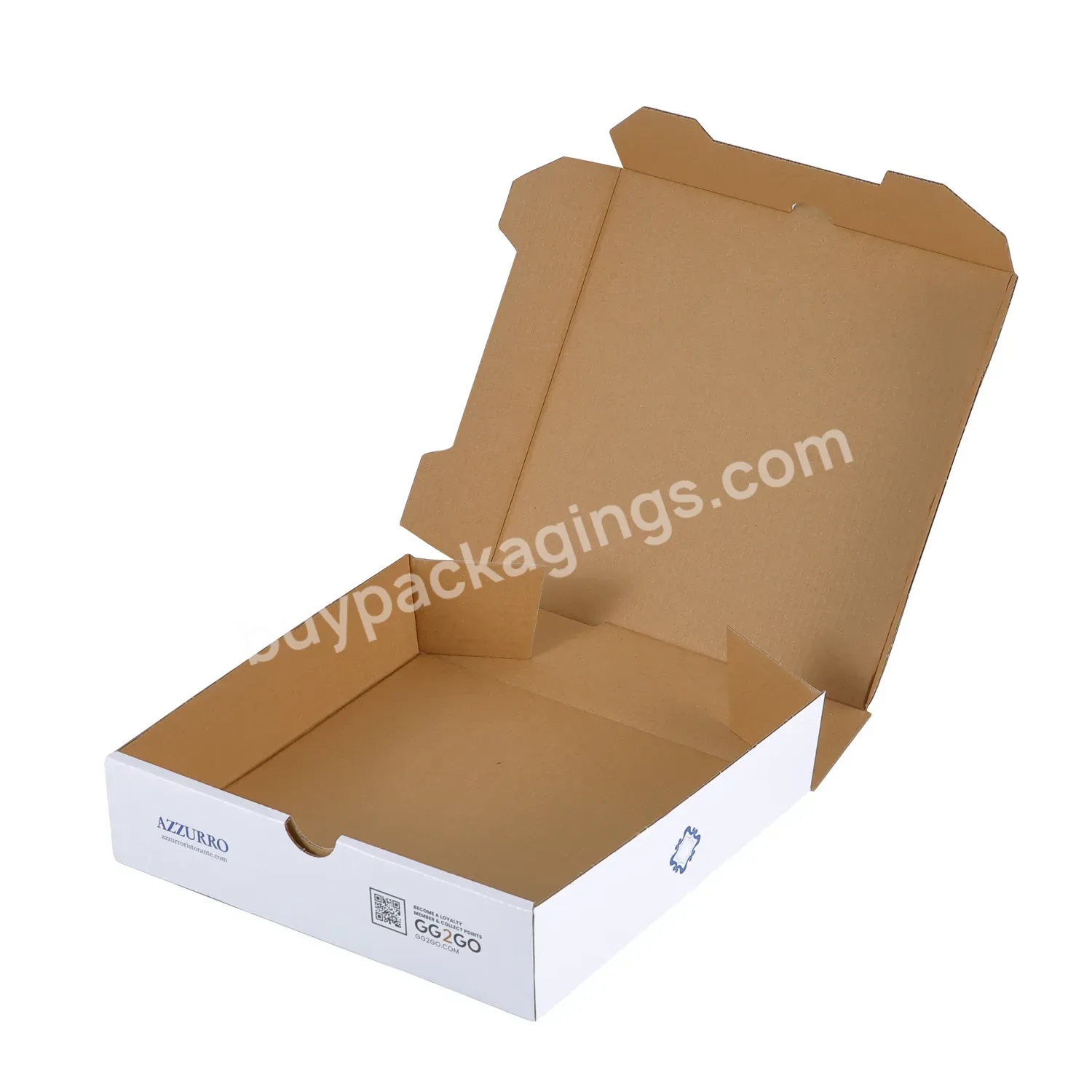 Custom Recycled Kraft Pizza Box Reusable 33 35 Cm 7/9/12 Inch Corrugated Paper Pizza Packing Delivery Box With Your Own Logo