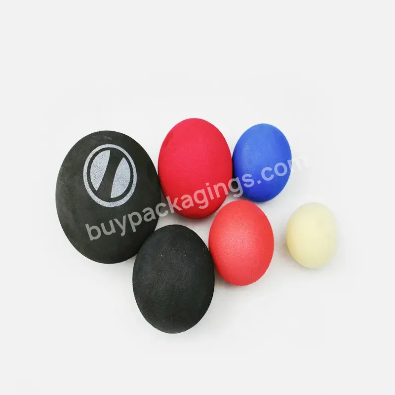 Custom Red And Blue Color 60mm Diameter Ball Gun Shooting Eva Foam Balls