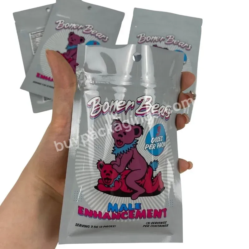 Custom Resealable Mylar Bags Smell Proof For Capsule Supplement Aluminum Foil Laminated Plastic Bags With Zipper