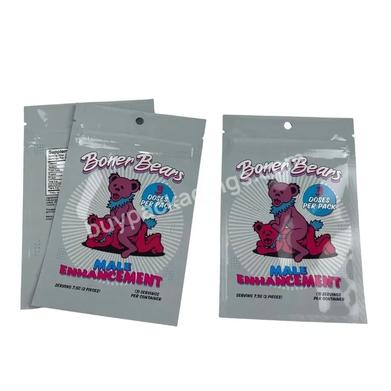 Custom Resealable Mylar Bags Smell Proof For Capsule Supplement Aluminum Foil Laminated Plastic Bags With Zipper