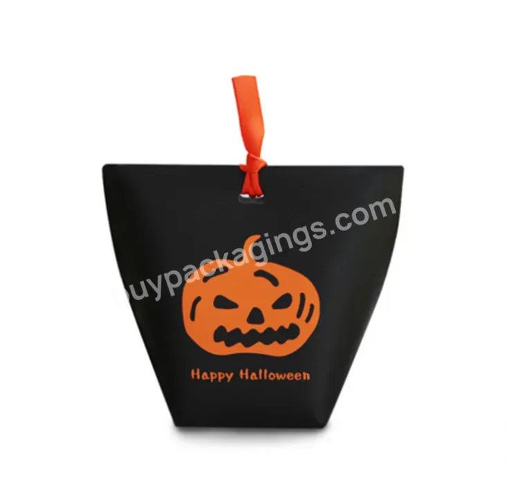 Custom Retail Packaging Gift Carry Bags Boutique Paper Bags Evil Little Pumpkin Halloween Box Paper Boxes Gift Paper Box