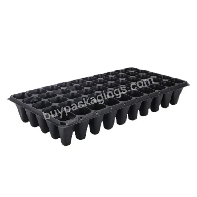 Custom Reusable Black 105 Deep Cell Vegetable Agricultural Garden Seeding Nursery Trays With Hole