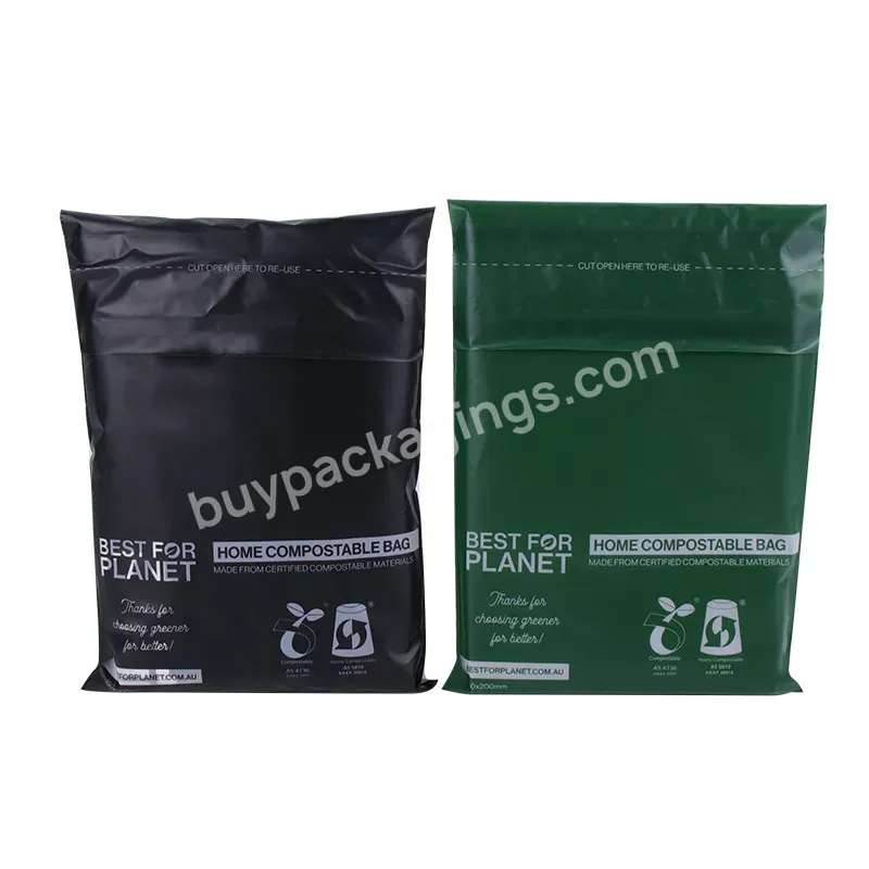 Custom Reusable Pla/pbat Cornstarch 100% Biodegradable Packaging Composite Mailing Double Self-sealing Compostable Mailer Bags