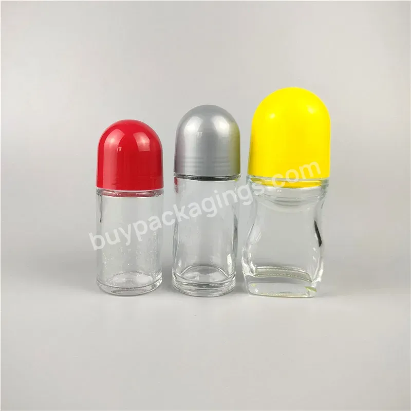 Custom Roller Bottle 15ml 30ml 50ml Refillable Glass Empty Roll On Perfume Bottle Packaging