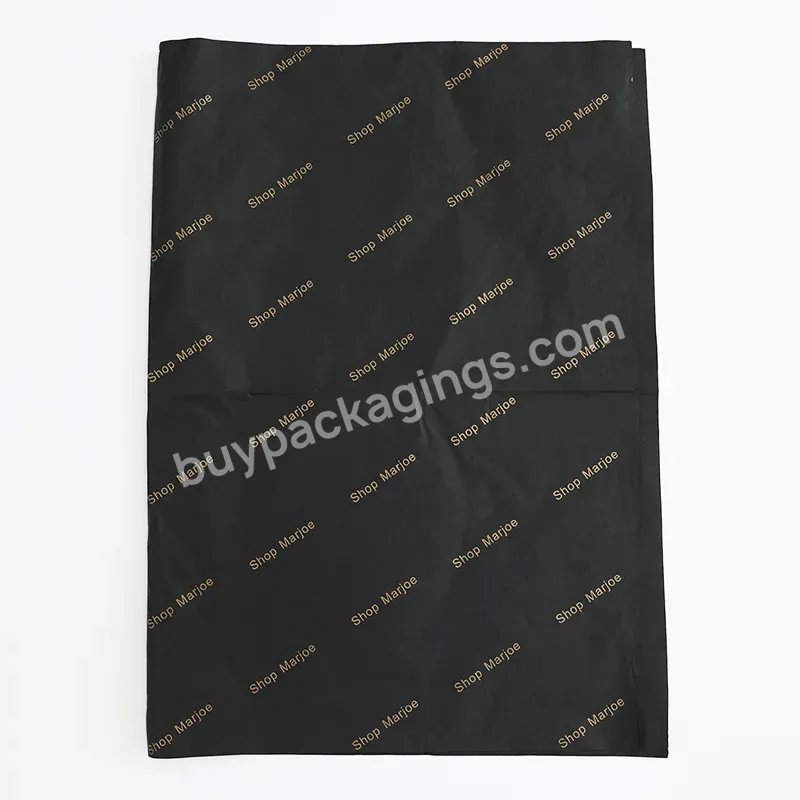 Custom Rose Gold Foil Logo 17g Wrapping Paper Gift Tissue Packing Paper Clothing Shoes Packaging Tissue Paper