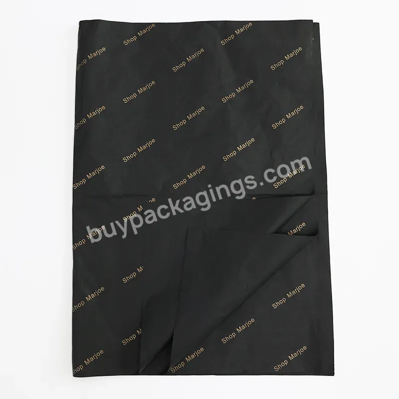 Custom Rose Gold Foil Logo 17g Wrapping Paper Gift Tissue Packing Paper Clothing Shoes Packaging Tissue Paper