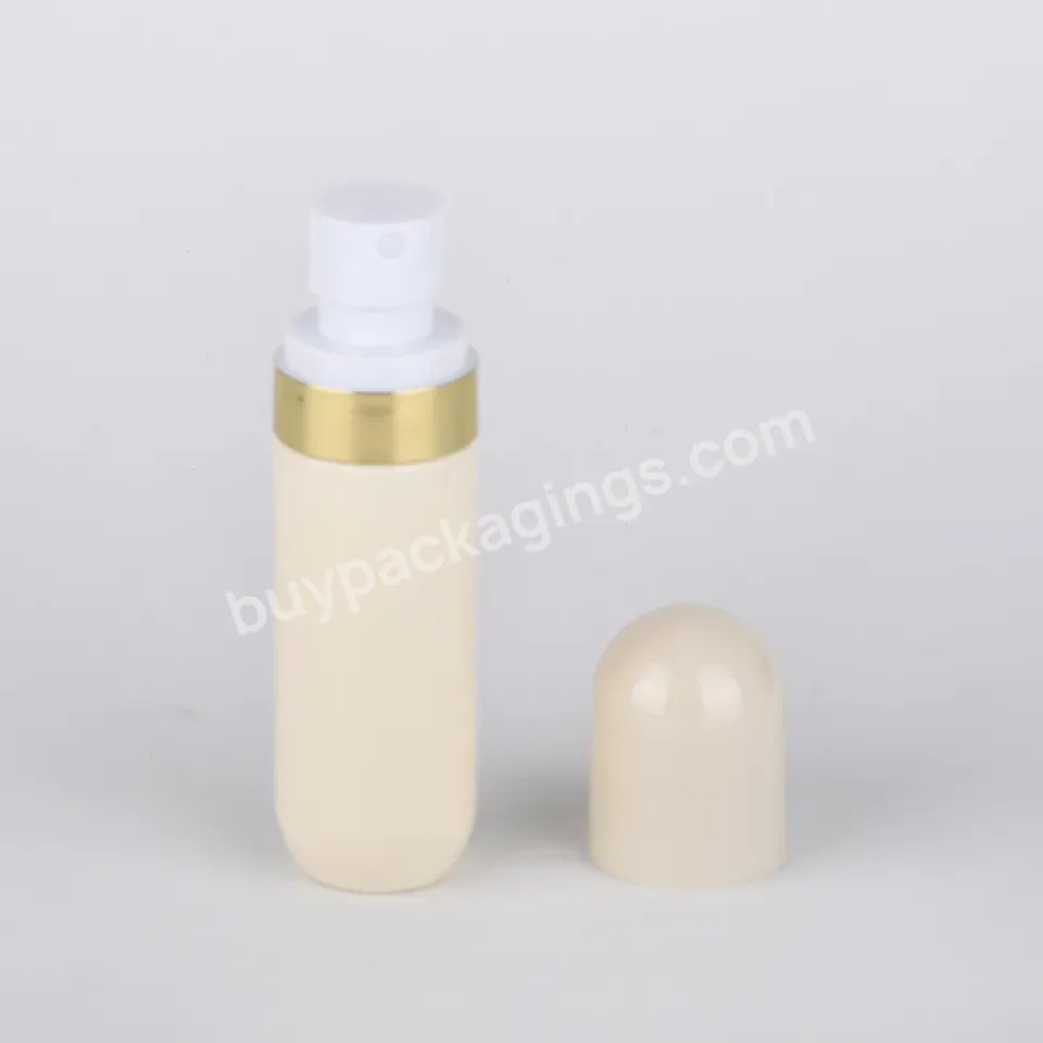 Custom Round 50ml 80ml 100ml Pet Empty Spray Pump Toner Serum Skin Care Packaging Spray Pump Bottle