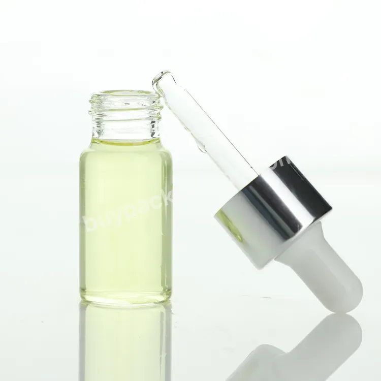 Custom Round Essential Oil Bottles Cylinder Glass Dropper Bottle For Skin Care