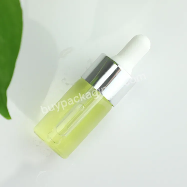 Custom Round Essential Oil Bottles Cylinder Glass Dropper Bottle For Skin Care