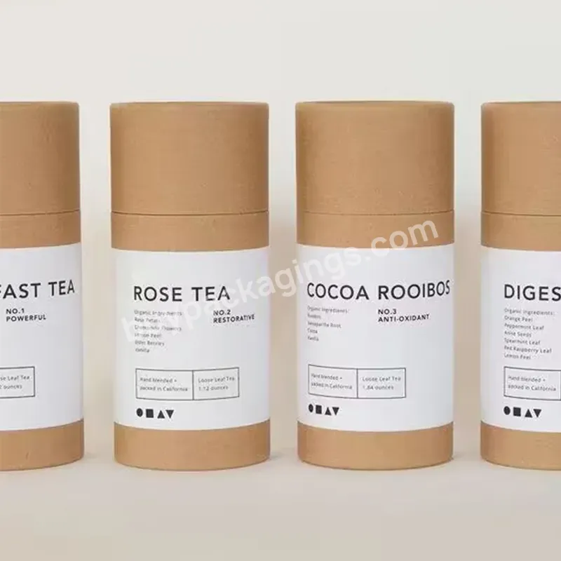 Custom Round Paper Tube With Printed Logo Corrugated Paper Tube Cylinder Packaging