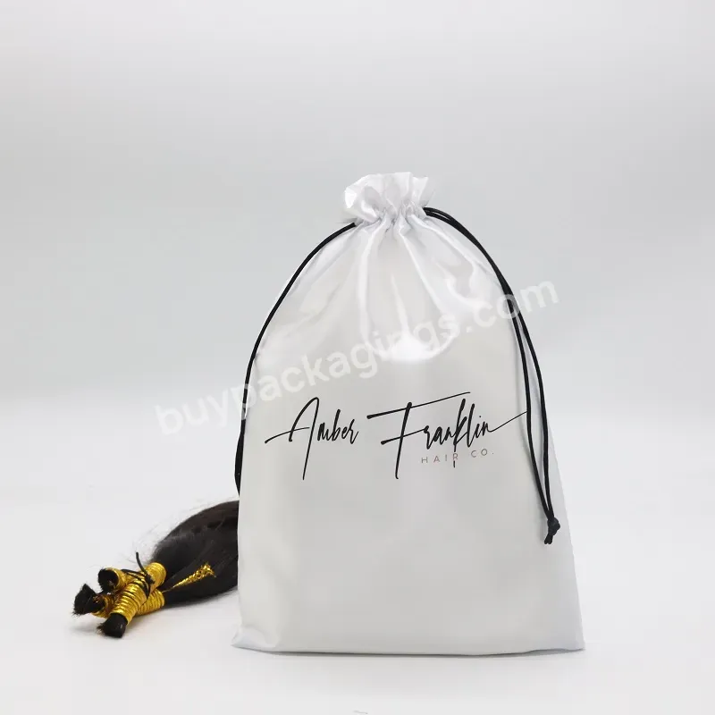 Custom Satin Packaging Bundle Bags For Hair Extensions - Buy Hair Bag,Bundle Bags,Hair Package Bag With Logo.