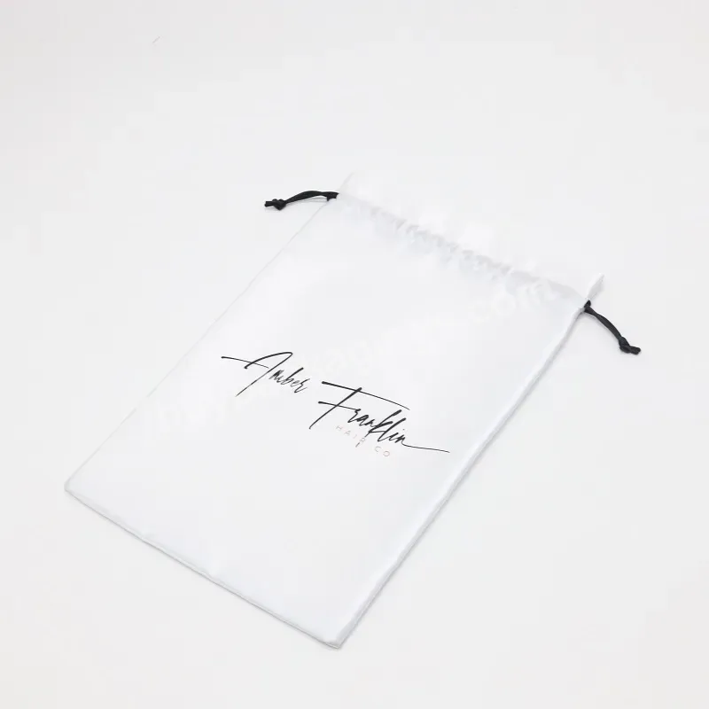 Custom Satin Packaging Bundle Bags For Hair Extensions - Buy Hair Bag,Bundle Bags,Hair Package Bag With Logo.