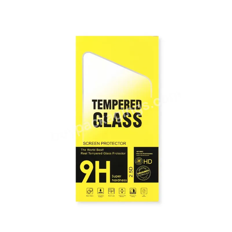 Custom Screen Protector Packaging High Quality Transparent Tempered Glass Screen Protector Packaging Box