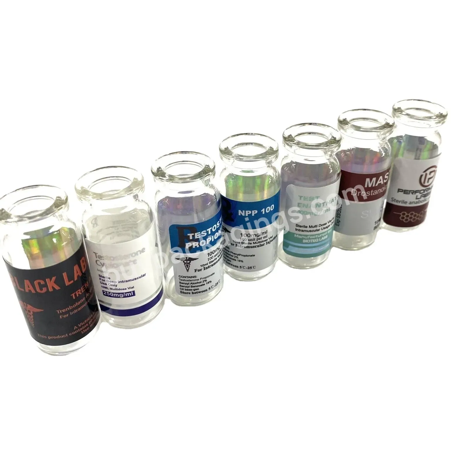 Custom Self Adhesive 10ml Vial Stickers Labels For Plastic Glass Bottles