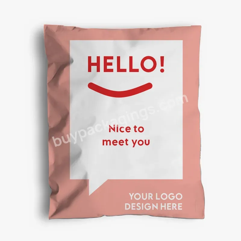 Custom Self Adhesive Biodegradable E Commerce Poly Mailer Clothing Shipping Pouch Plain Courier Plastic Mailing Bags