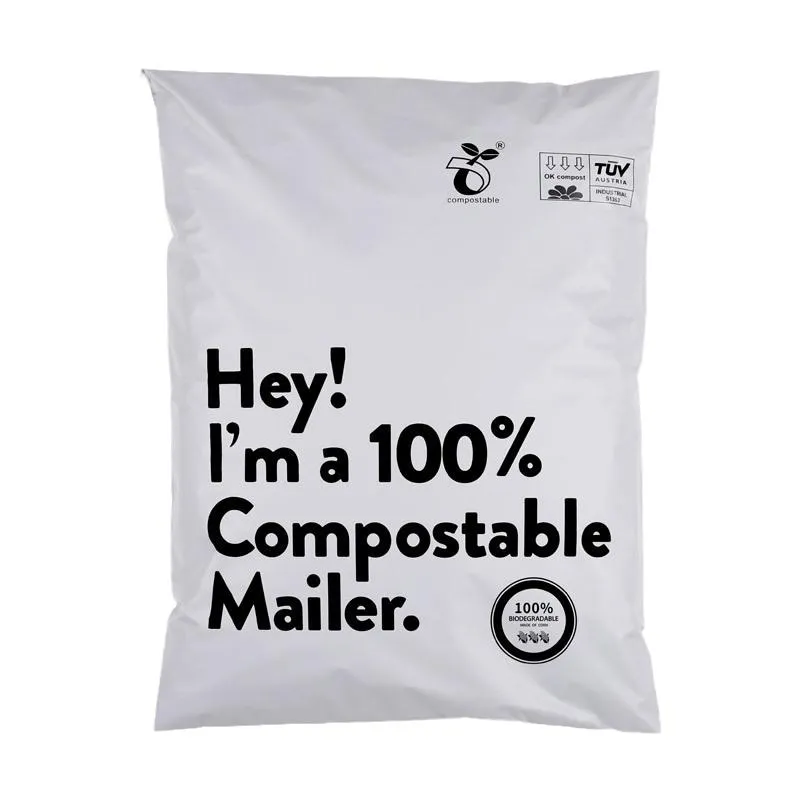 Custom Self-Adhesive Dhl Recyclable Biodegradable Express Eco Friendly Courier mailer Bags