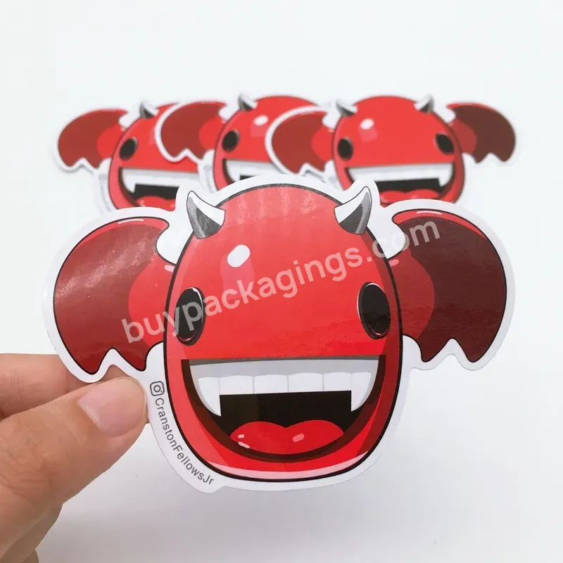 Custom Self Adhesive Die Cut Paper Computer Logo Sticker Printing